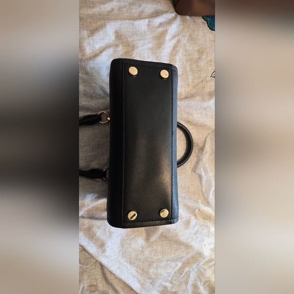 Michael Kors Black Satchel with Gold Accents NWT - Picture 2 of 10